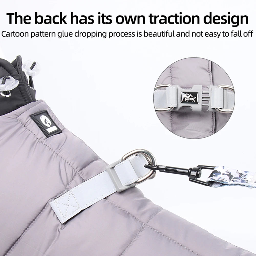 Winter Waterproof Dog Jacket – Warm Thicken Coat for Small & Medium Dogs