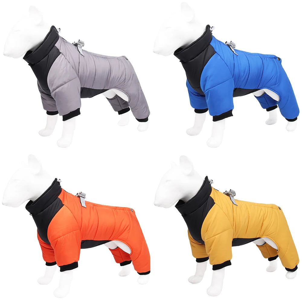 Winter Waterproof Dog Jacket – Warm Thicken Coat for Small & Medium Dogs