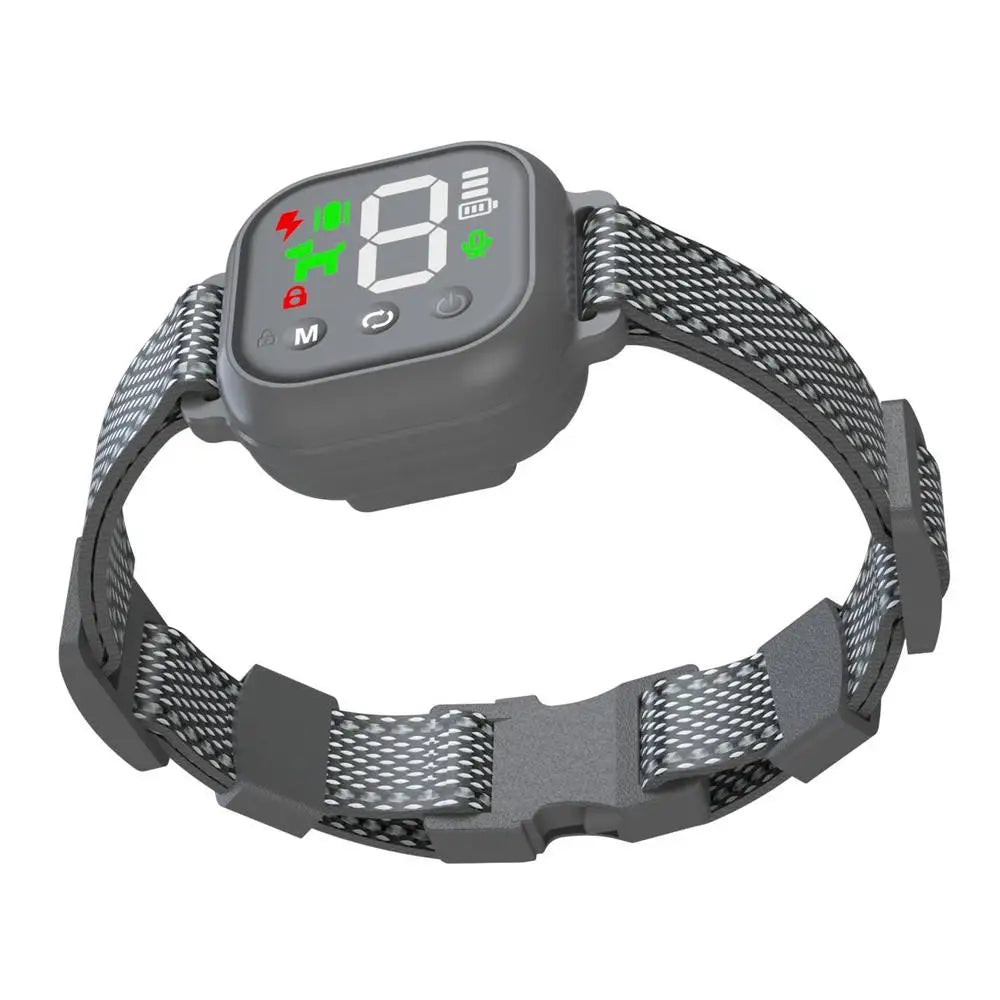 Automatic Anti Barking Dog Collar Barkproof Collars Bark Stopper With Digital Display USB Rechargeable Training Collar For Dogs