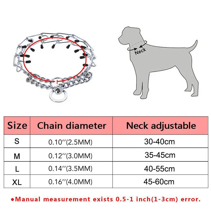 Pet Prong Choke Collar