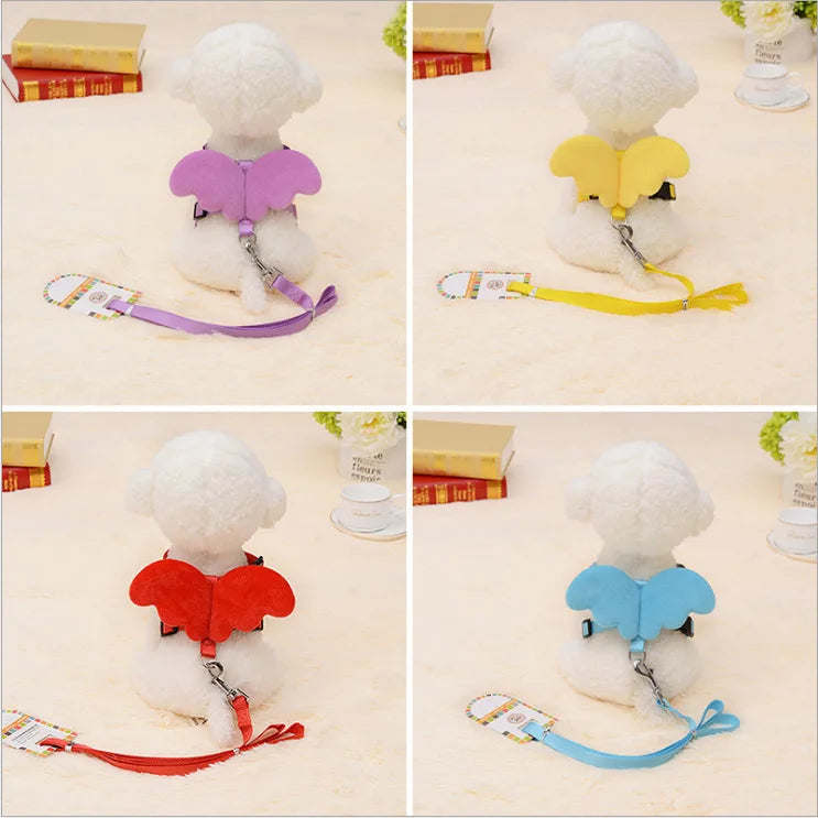 Dog Traction Rope Angel Wings Dogs Tactical Collar Harnesses