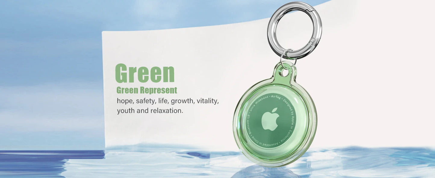 IPX8 Waterproof For Airtag Apple Airtags with Keychain AirTag Case Luggage Dog Collar Keys For Airtag Holder