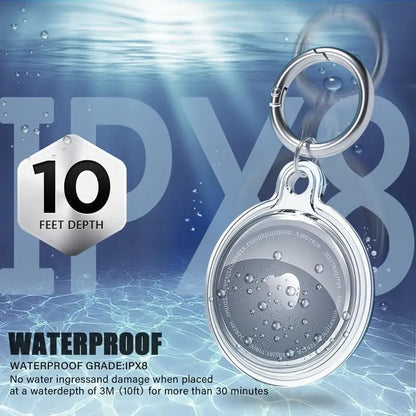 IPX8 Waterproof For Airtag Apple Airtags with Keychain AirTag Case Luggage Dog Collar Keys For Airtag Holder