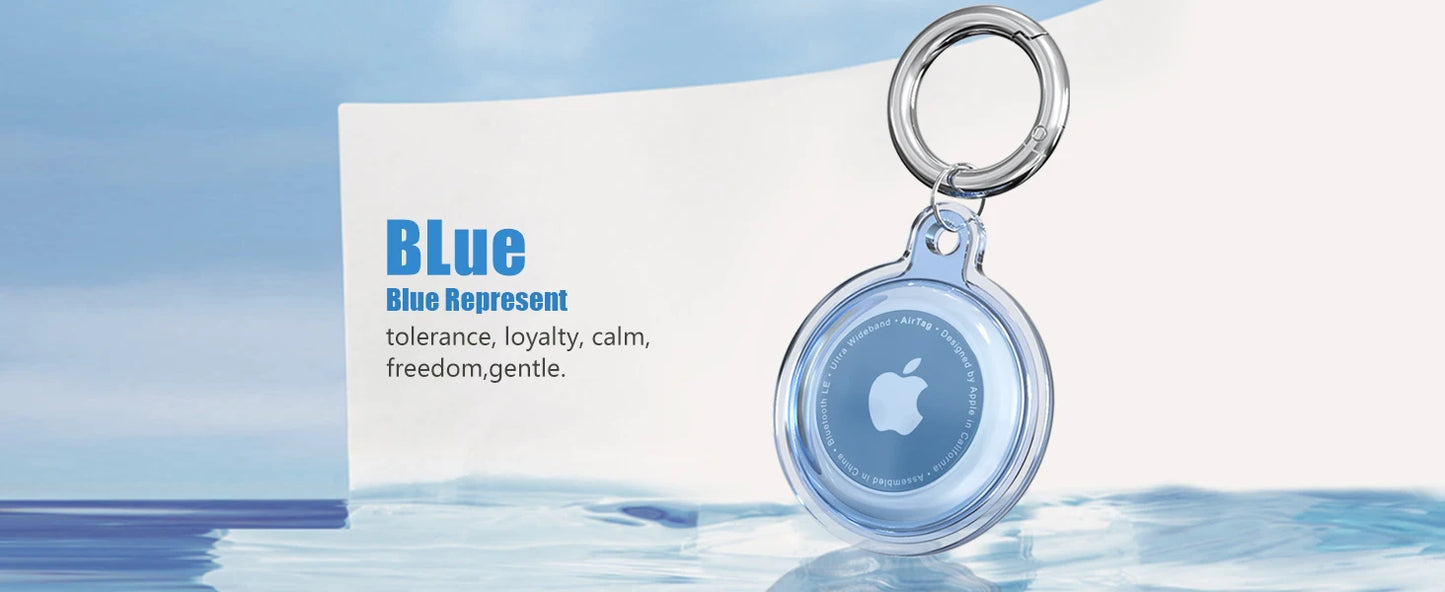IPX8 Waterproof For Airtag Apple Airtags with Keychain AirTag Case Luggage Dog Collar Keys For Airtag Holder