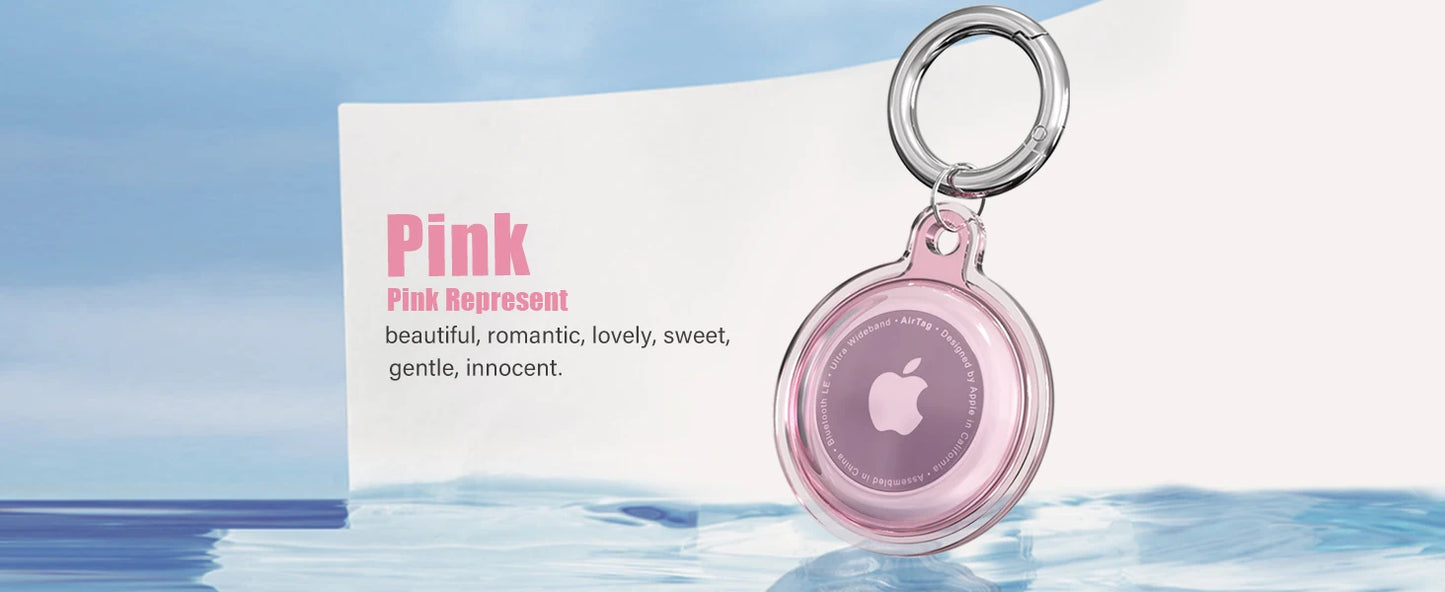 IPX8 Waterproof For Airtag Apple Airtags with Keychain AirTag Case Luggage Dog Collar Keys For Airtag Holder
