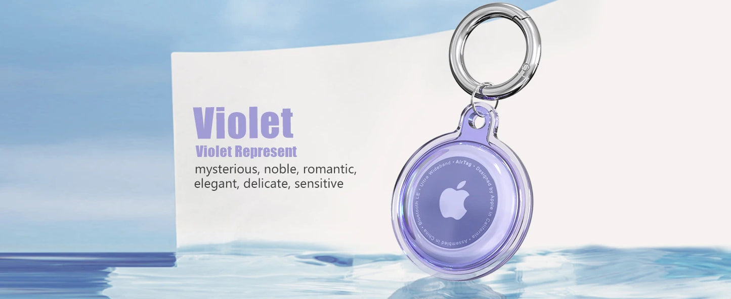IPX8 Waterproof For Airtag Apple Airtags with Keychain AirTag Case Luggage Dog Collar Keys For Airtag Holder