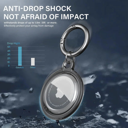 IPX8 Waterproof For Airtag Apple Airtags with Keychain AirTag Case Luggage Dog Collar Keys For Airtag Holder