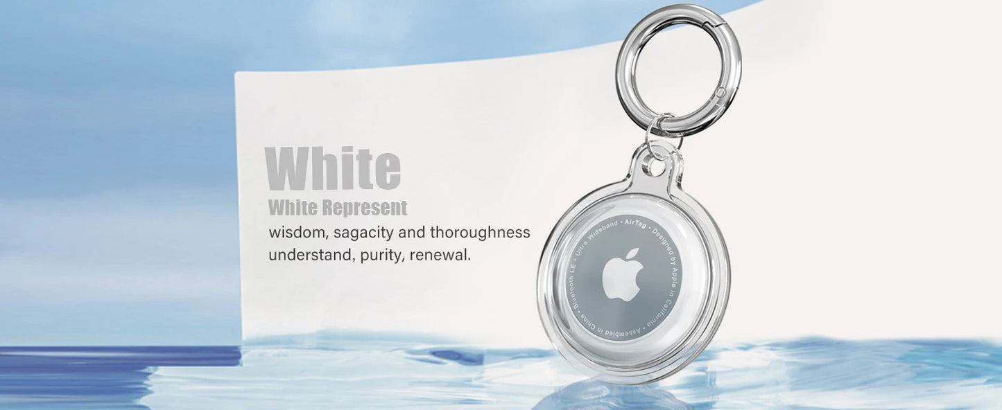 IPX8 Waterproof For Airtag Apple Airtags with Keychain AirTag Case Luggage Dog Collar Keys For Airtag Holder